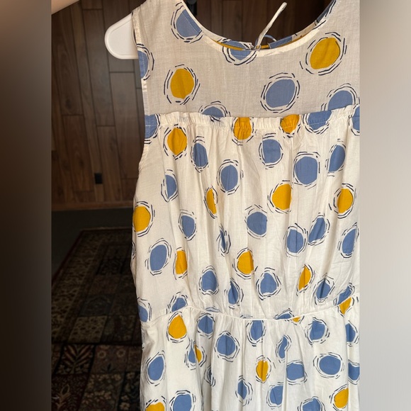 100% Cotton Dress with Pockets High Neck Sleevless - Picture 8 of 9